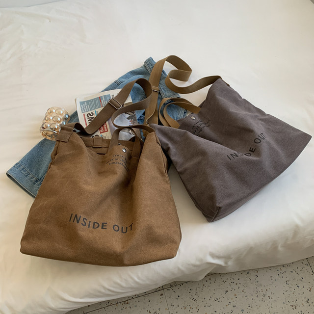 Women Canvas Tote Casual Shoulder Work Bag Large Capacity Crossbody Top Handle Bag Multifunction Big Shopping Cross-body Handbag_voghion.com