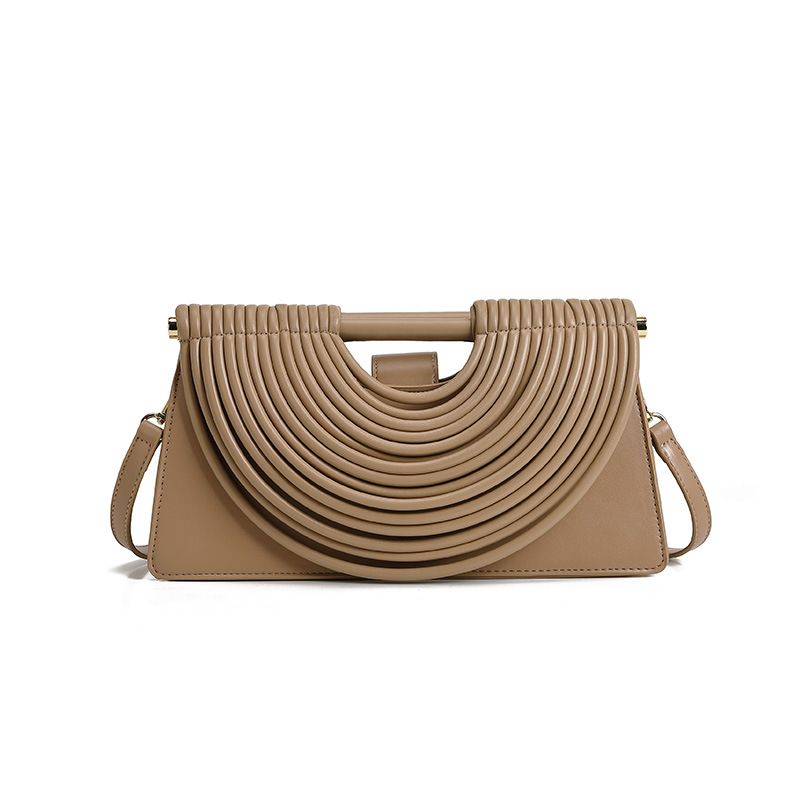 Women's Handwoven Handbag - Stylish & Spacious Shoulder Bag With Magnetic Closure, PU Material, Medium Size For Everyday Use Multiple Colors_voghion.com