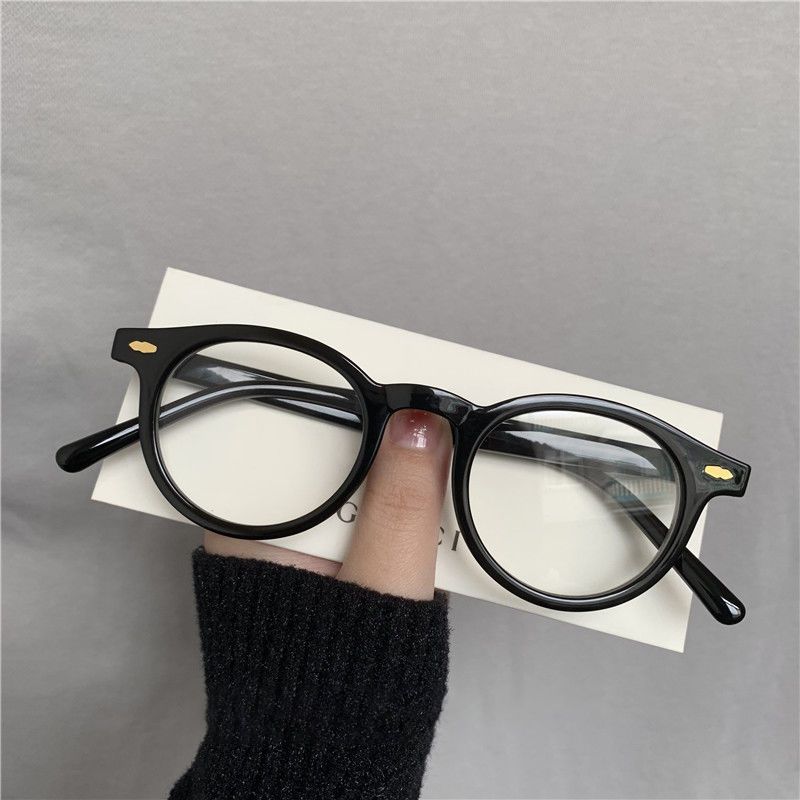 Yellow Round Sunglasses Men And Women Trendy Retro Handsome Dancing Black Sunglasses Small Face_voghion.com