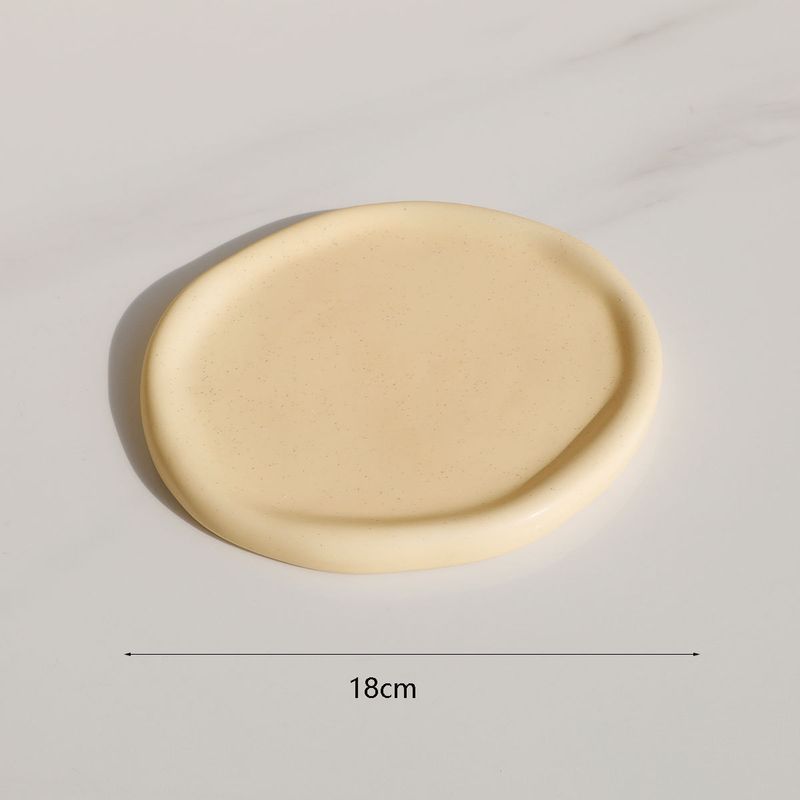 Plateau en céramique en forme de nuage - Assiette décorative minimaliste pour salle à manger, rangement de bijoux et décoration intérieure - Plat de service polyvalent_voghion.com