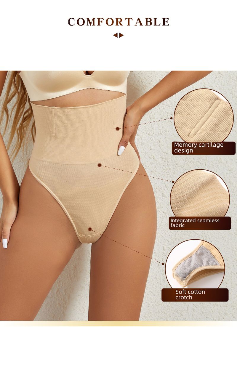 Body Shaping Women's High Waist Abdominal Pants Body-fit Belly-fitting G-string Exposed Ass PP Hip-lifting Pants Hip Pants_voghion.com