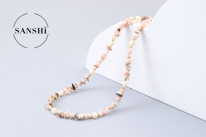 Joyas para mujer, accesorios de joyería con piedras preciosas naturales, grava, cuentas para pulseras, piedra desmagnetizante, tira de desgaste perforada, grava_voghion.com