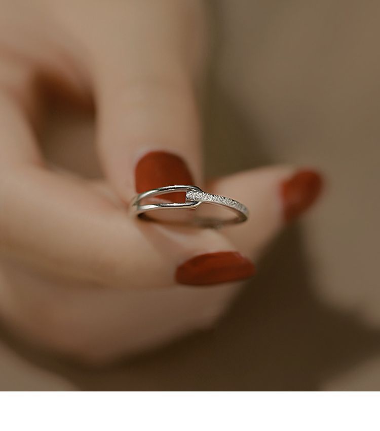 925 Sterling Silver Rupert's Tears Ring For Women, Ins Korean Version, Light Luxury, Simple Niche Design, High-end Feel,_voghion.com