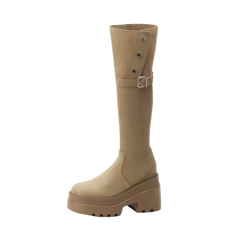 Stivali da equitazione lunghi e bidirezionali, sottili, sopra il ginocchio, con suola spessa, in pile, per autunno e inverno, con altezza crescente di 12 cm_voghion.com