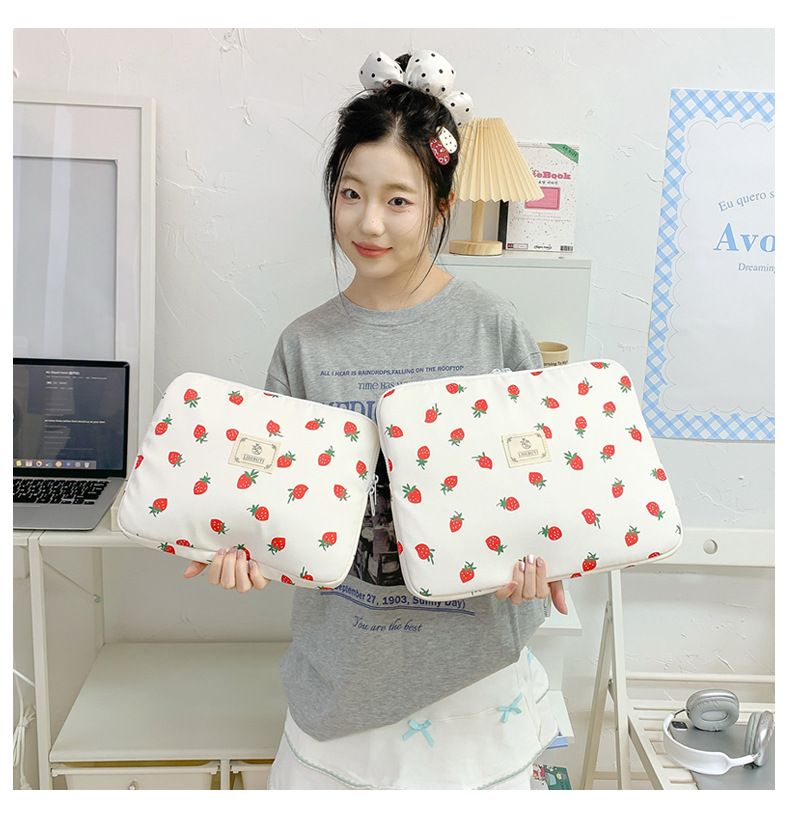 Tablet Computer Bag Liner Bag New Print Bear 11/13 14 Inch Notebook Storage Bag Female_voghion.com