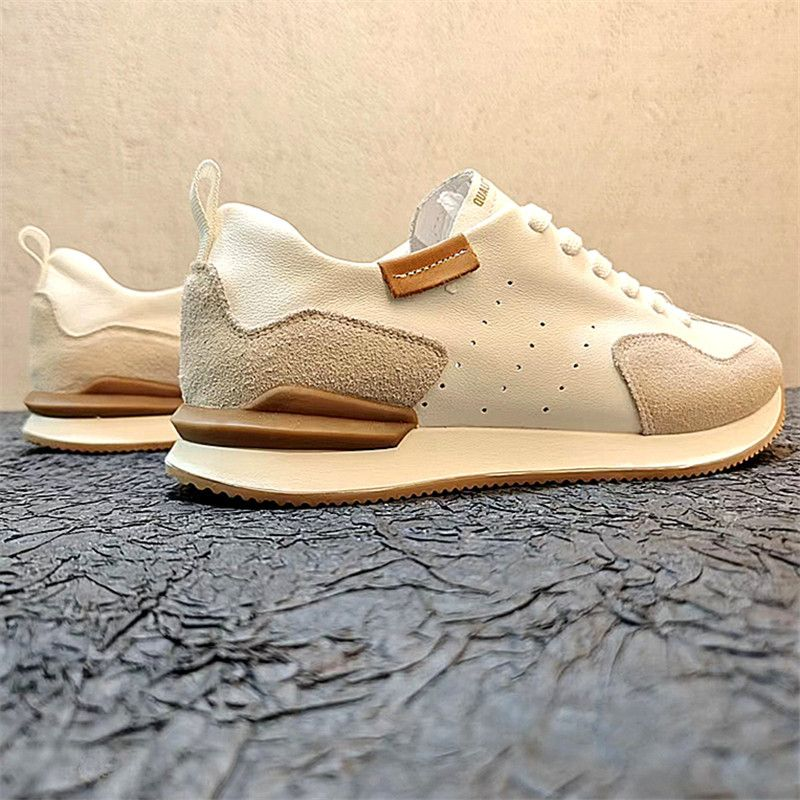 Schuhe 2022 Sommer Neue Leder Hohl Sport Casual Forrest Gump Herren Trendy All-Match Dickbesohlte Daddy_voghion.com