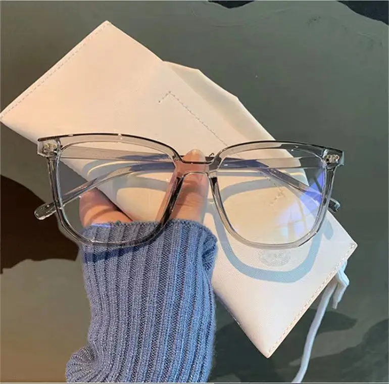 Anti-blue Glasses For Women With Regular Eyeglass Finished Retro Flat Light Frame_voghion.com