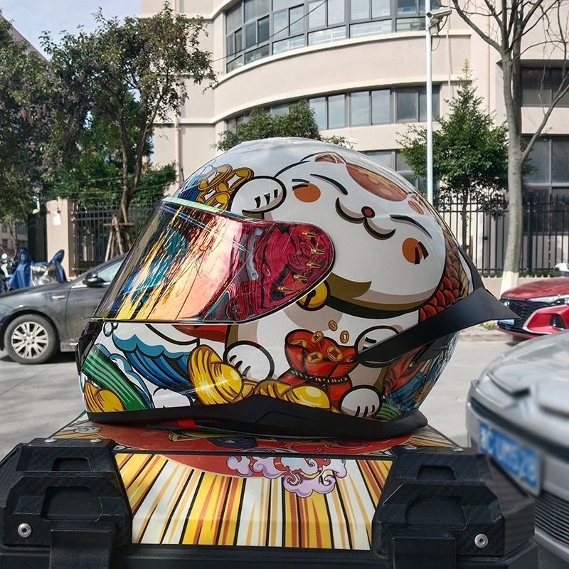 Motosiklet Harley Erkekler ve Kadınlar Cruiser Kask Ghost Rider Kişilik Tüm Mevsimler Bluetooth Uyumlu_voghion.com