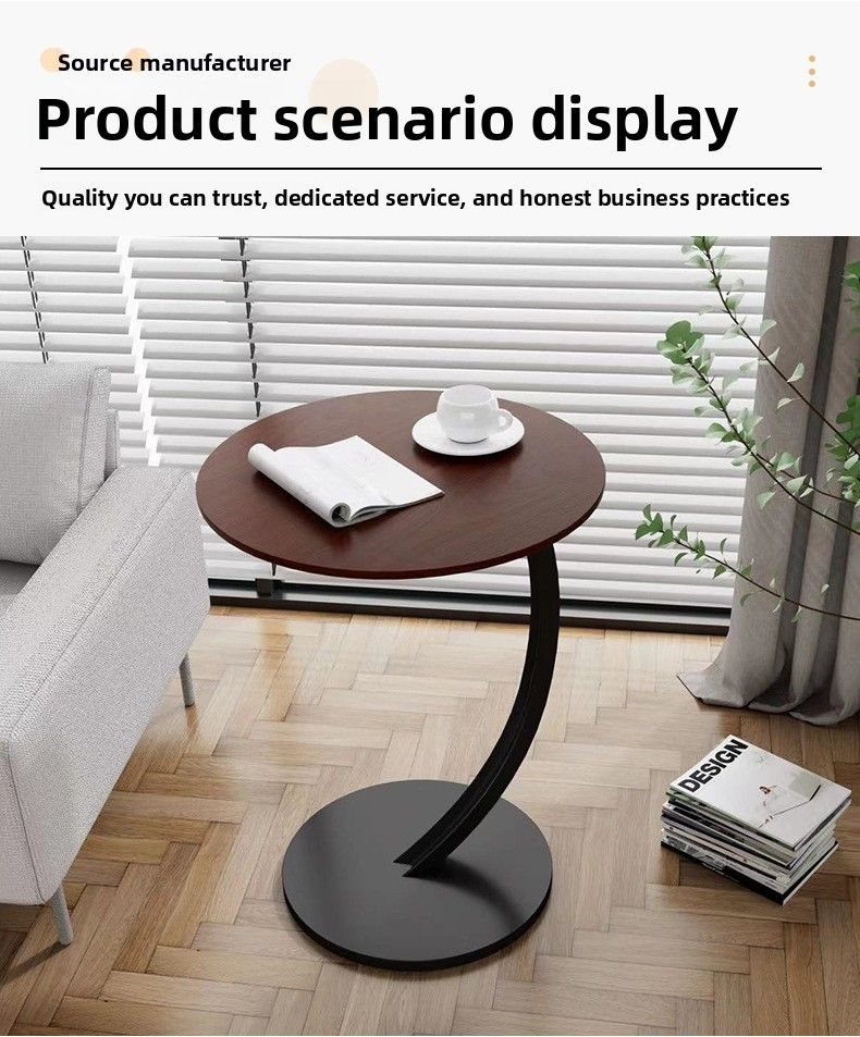 Table d'appoint moderne pour canapé, petite table basse, étagère de rangement simple pour chevet._voghion.com