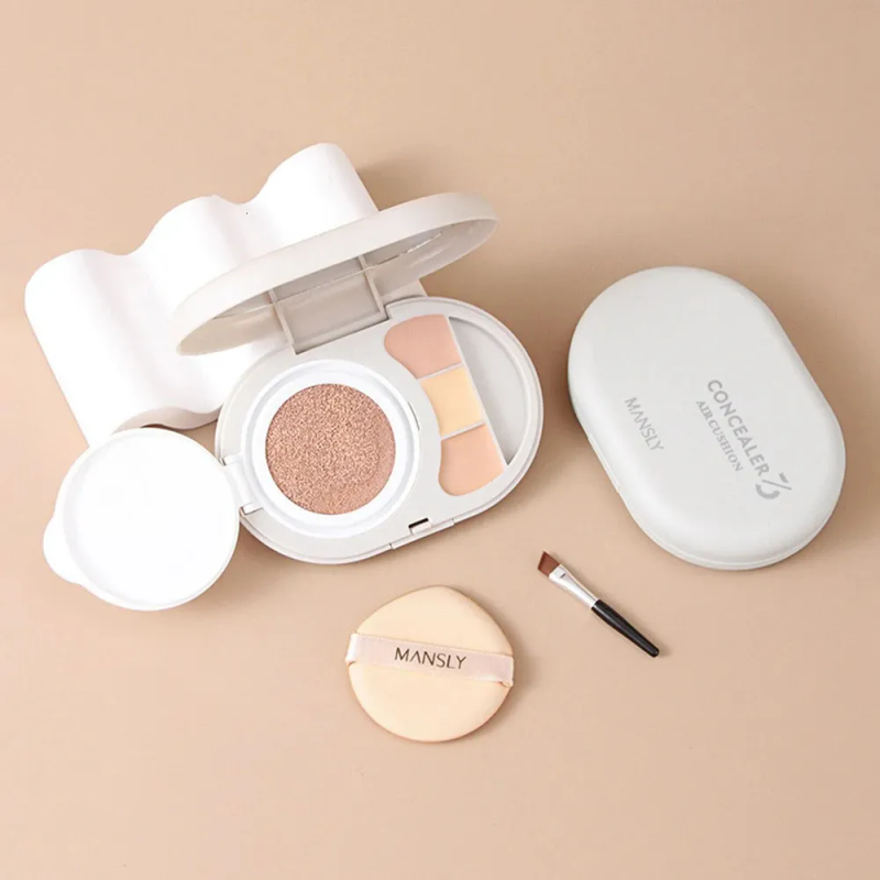 Whitening Air With Concealer Palette Cushion Compact CC Foundation Cream For Face Korean Oil Control Cosmetics 231227_voghion.com