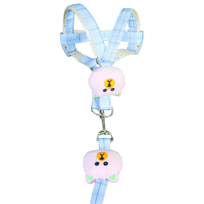 Set di imbracature per cani e gatti, a forma di simpatico cartone animato e orso, universali, anti-fuga, per esterni_voghion.com