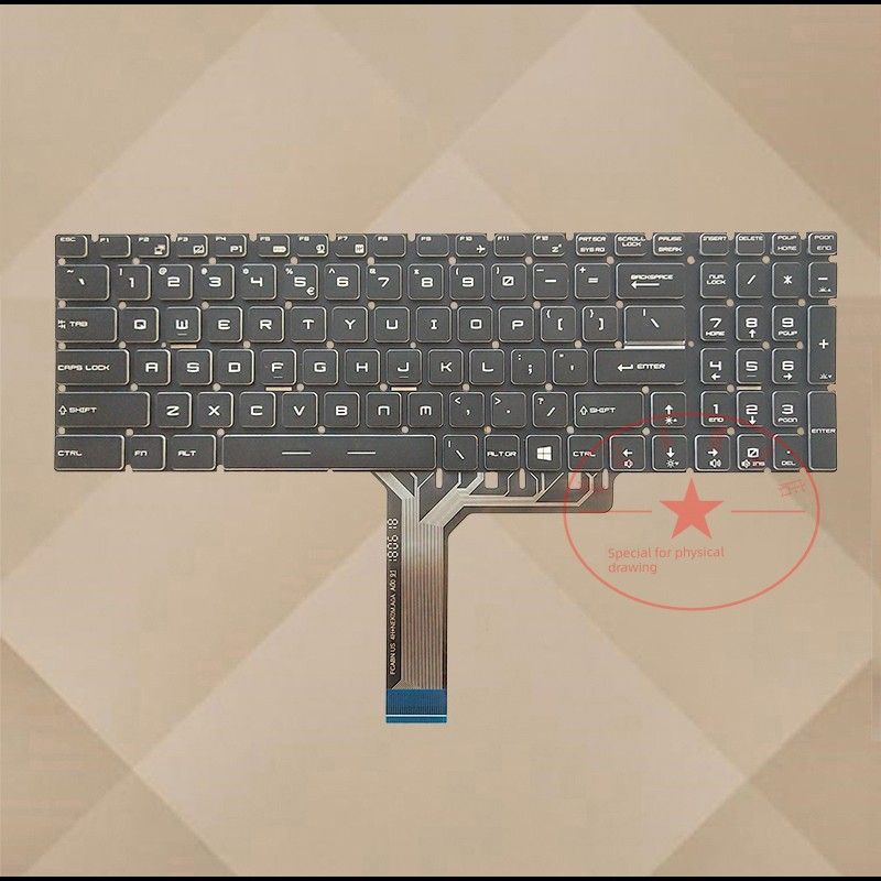 MSI GF75 Thin 8rd/10uek/10scsk MS-17F4 17f5 17e5 Keyboard GL75 9sd_voghion.com