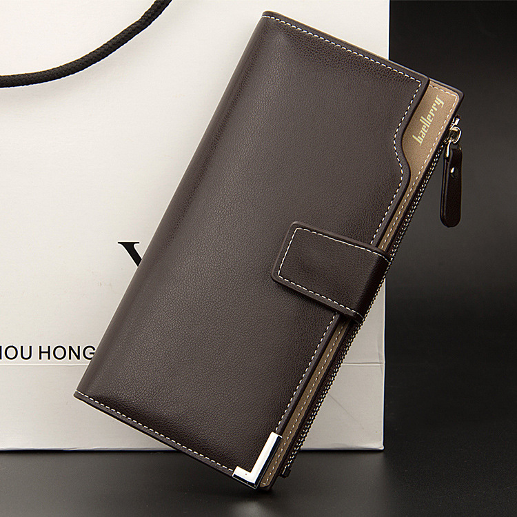 BAELLERRY Wallets, New Arrivals, Large Capacity Men's Long Wallets, Business Youth Wallets, Fashionable Zipper Handbags._voghion.com