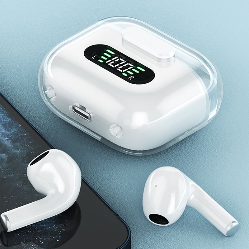 Nuevos auriculares M16Pro, inalámbricos por Bluetooth, auriculares internos tws, auriculares deportivos translúcidos de nave espacial de Ultra largo alcance_voghion.com