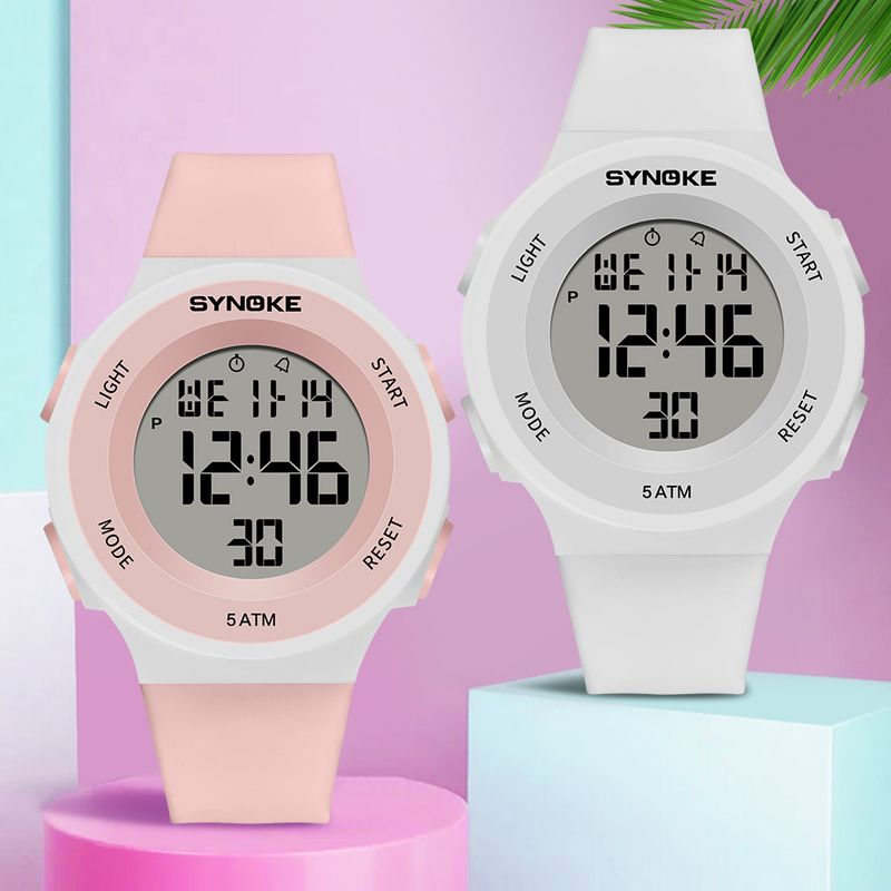 Orologio da uomo e da donna alla moda, elettronico, impermeabile e luminoso, stile semplice e alla moda, per feste studentesche SYNOKE_voghion.com