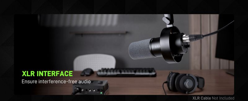 FIFINE USB/XLR Dynamic Microphone With Shock Mount, Touch-mute, Headphone Jack & Volume Control, For PC Or Sound Card_voghion.com