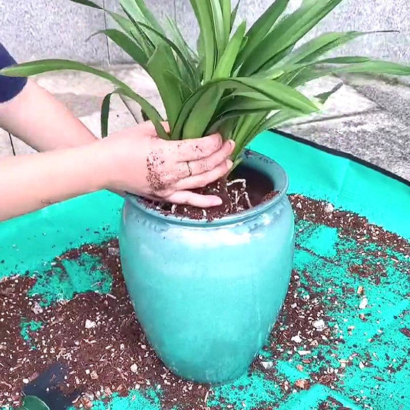 30/50/60CM Pflanzmatte PVC Gartenarbeit Blumenerde Matten Wiederverwendbare Garten Umpflanzung Pad Wasserdichte Anlage Umtopfen Matte Blume Töpfe_voghion.com