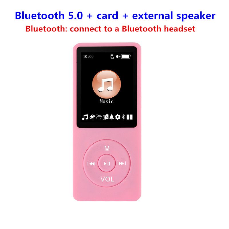 Bluetooth MP3 Music Player, μη καταστροφικό, φορητό Walkman, mp4FM Radio Card, εξωτερική, εξαιρετικά λεπτή, φοιτητική εγγραφή p3_voghion.com