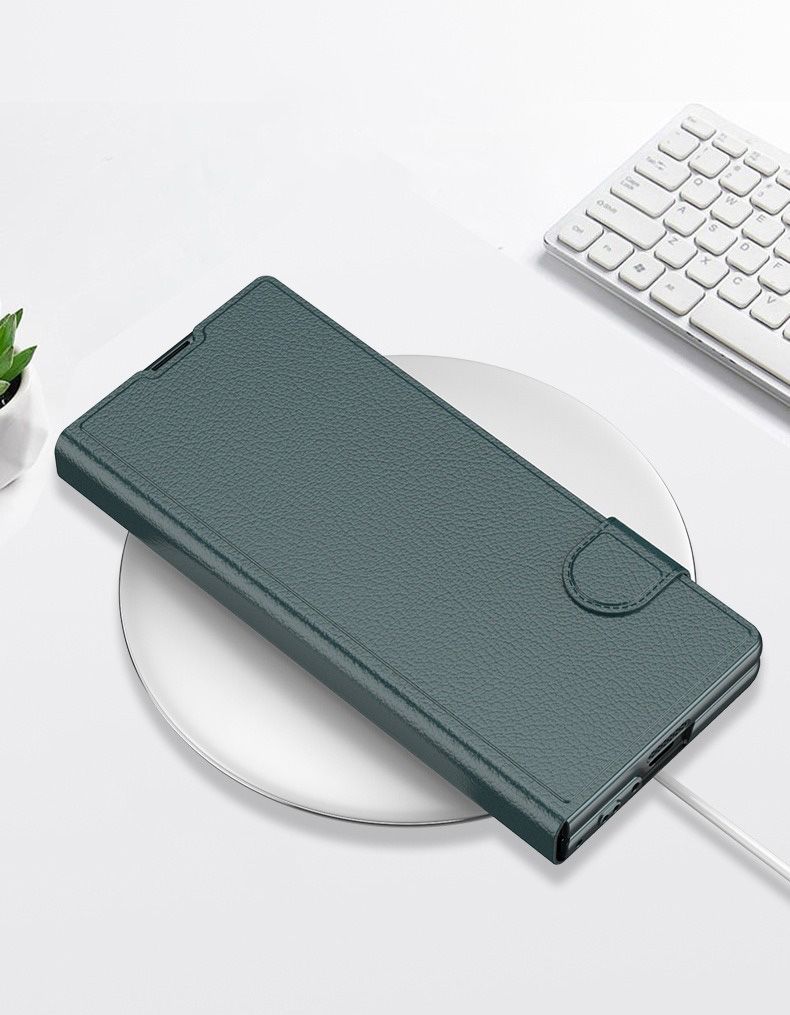 Applicabile alla custodia in pelle a conchiglia per Samsung zFold6, alla custodia per cellulare, alla custodia pieghevole personalizzata da uomo, alla custodia protettiva con supporto a membrana._voghion.com