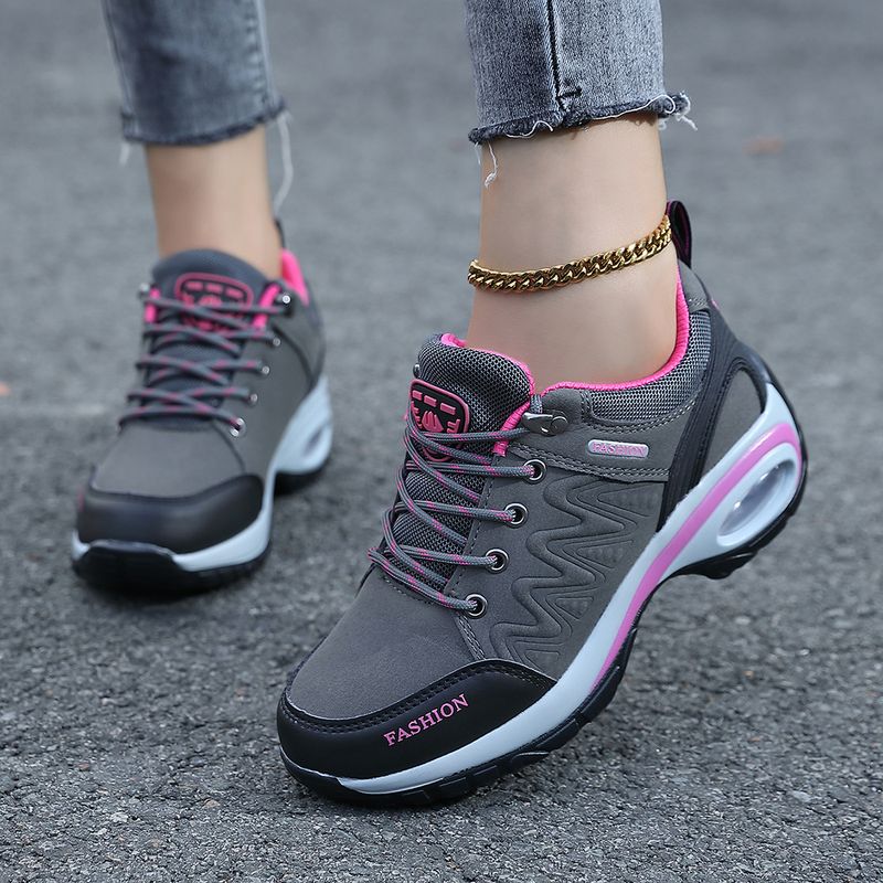 Autumn And Winter Outdoor Mountaineering Thick Elevated Rocker Non Slip Soft Sole Mom's Leisure Tourism Women's Shoes_voghion.com