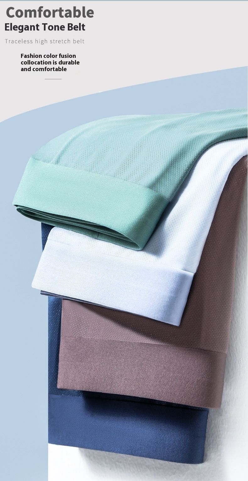 OEM sommar smala mesh herrunderkläder med issiden sömlös mesh, andningsbar och bekväm gren, platt hörn fyra_voghion.com