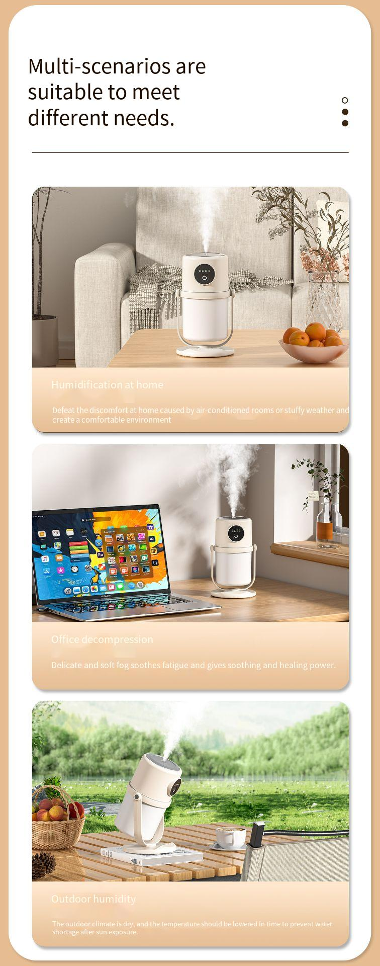Neu Smart Home Große Kapazität Nebel Maker USB Stille Nacht Licht Kleine Luftreiniger_voghion.com