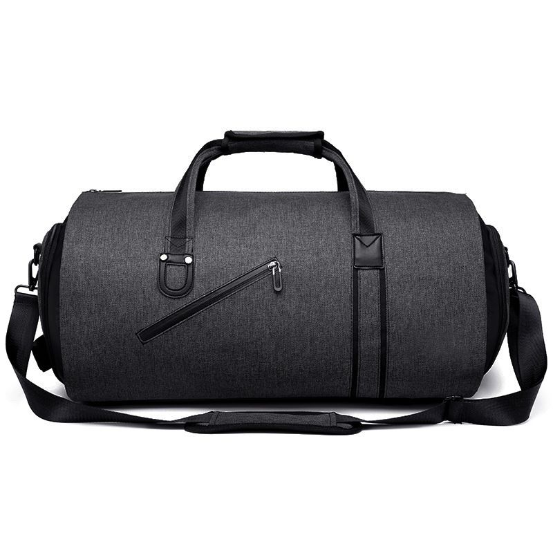 Handheld Folding Travel Men's Large Suit Organizer With Shoe Compartment Gym Bag_voghion.com