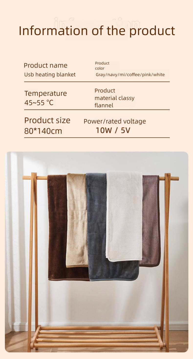 USB Single Electric Mattress Adjustment Student Dormitory Home Use Blanket Temperature Control Fast Heating_voghion.com