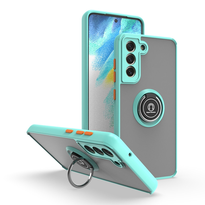 Magnetinis žiedas matinis, apsaugantis nuo kritimo telefono dėklas, skirtas Samsung Galaxy S8 S9 S10 S20 S21 S22 S23 Plus S10E S20FE Note8 Note9 Note10 Note20 Ultra Bracket Dangtelis_voghion.com