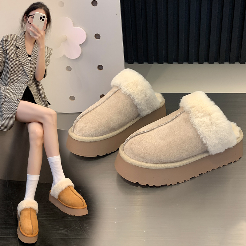Women's Plush Closed-Toe Winter Bedroom Soft Memory Foam Slippers House Shoes_voghion.com