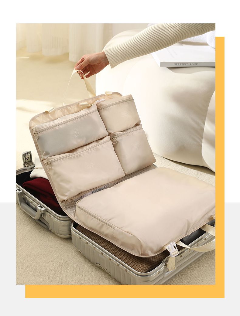 Multifunctional Hanging Grid Clothing Storage Bag, Seven-in-one Travel Storage Bag_voghion.com
