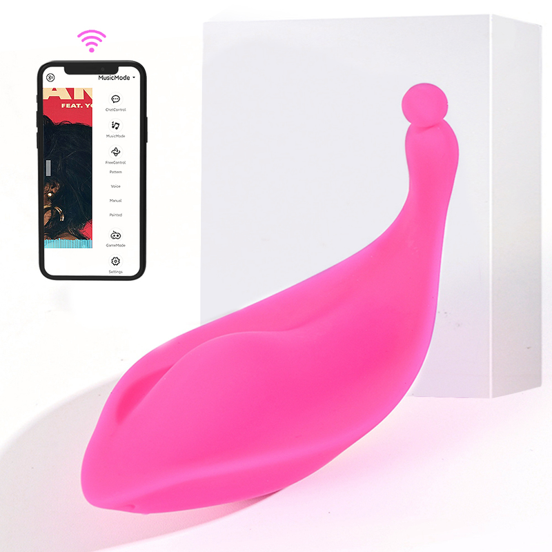 Stimolatore clitorideo portatile con vibratore indossabile, vibratore a mutandine, giocattoli sessuali controllati da app per donne, taglia M_voghion.com