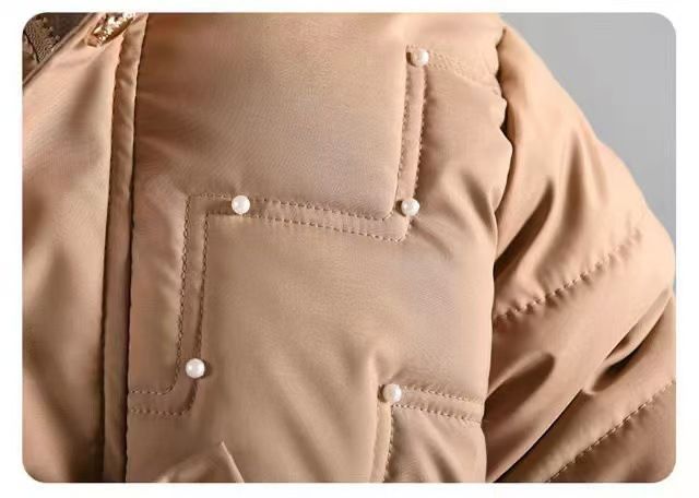 Langer, fleecegefütterter Wintermantel für Mädchen (3-8 Jahre) – Trendige, dick wattierte Jacke mit abnehmbarer Kapuze_voghion.com
