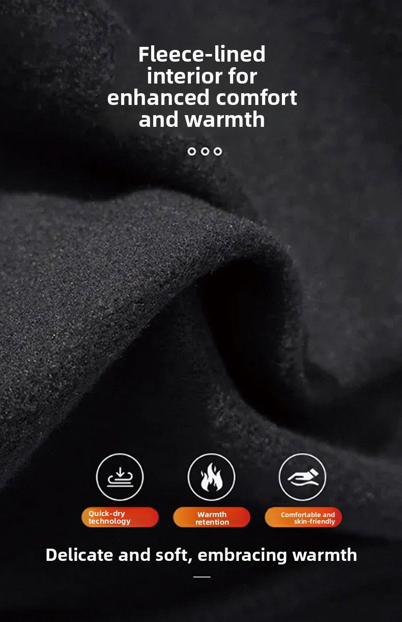 Outdoor Running Training Base Layer Thermal Underwear For Men, Fleece-Lined, Thickened, Tight-Fitting, Quick-Dry Sports_voghion.com