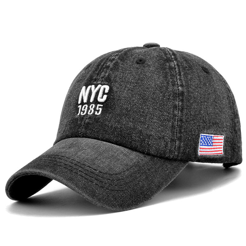 Sombrero de primavera/verano para hombre, estilo coreano, cara lisa, sombrero de béisbol vaquero, sombrero con lengua de pato, turismo al aire libre para mujer, sol_voghion.com
