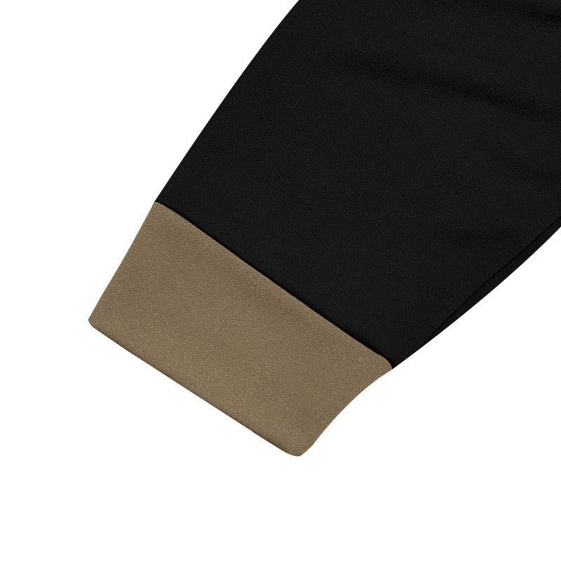 Herren-Retro-T-Shirt mit Henley-Kragen – Zweifarbiges, atmungsaktives Langarmshirt aus Polyester-Mischgewebe (S-XXXL)_voghion.com