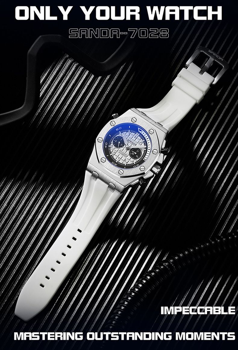 Men's Automatic Mechanical Watch With Luminous Hands, Stainless Steel Case, And Durable TPU Strap - Stylish Round Dial Watch For Casual Wear_voghion.com