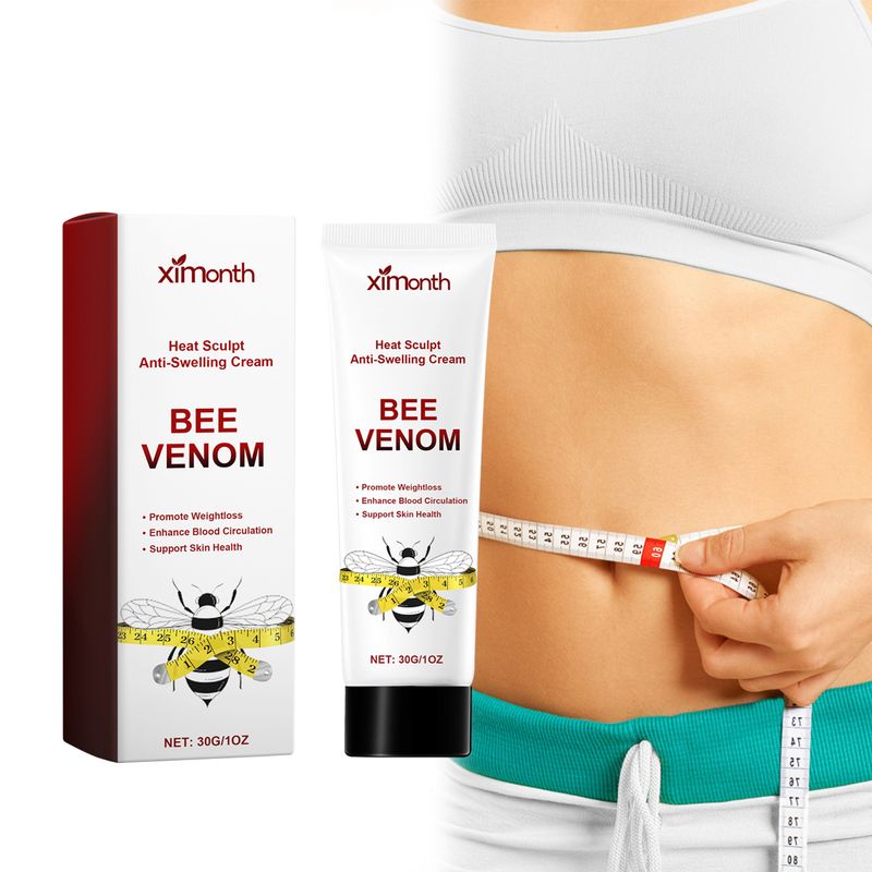 XIMONTH Bee Venom käsivarsille, vatsalle, jaloille, näyttävä ja hierova vartalonhoitovoide_voghion.com