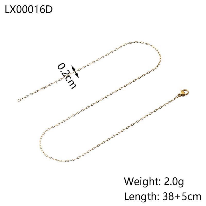 1 Piece 304 Stainless Steel Polished 38+5CM Jewelry Accessories Chain_voghion.com