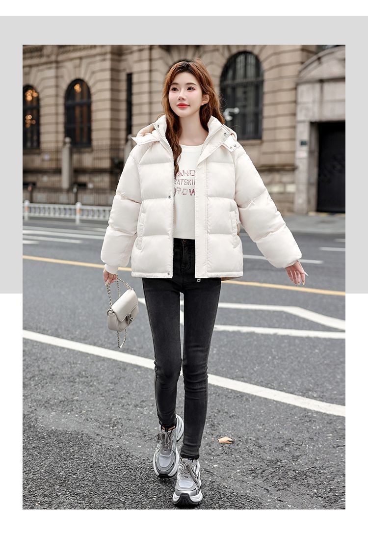 Nuovo studente giacca corta in piumino edizione coreana 2024 cappotto da donna in cotone invernale spesso e largo_voghion.com