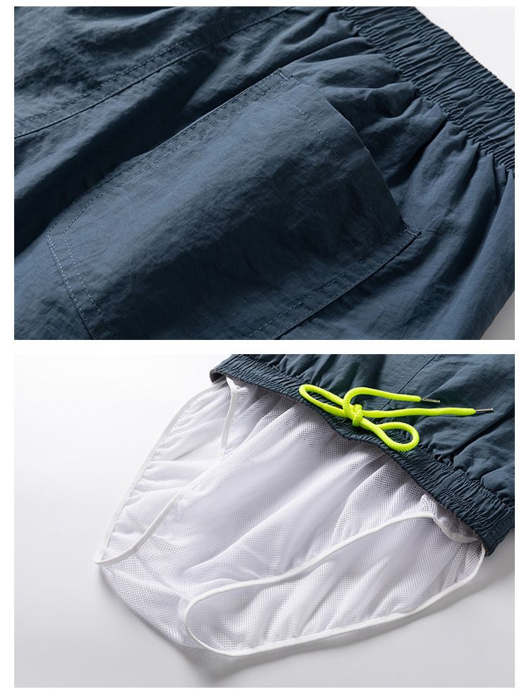 Short de sport léger et décontracté pour homme, séchage rapide, doublé, pour le fitness, la plage, unisexe, pour couple, nouvelle collection été_voghion.com