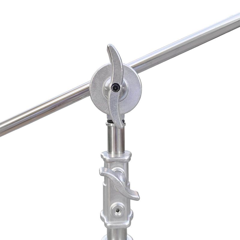 Photography C Stand with Boom Arm, 102inch Adjustable Heavy Duty Light C-Stand with 39inch Holding Arm, 2 Pieces Grip Head for Video Reflector, Moonli_voghion.com