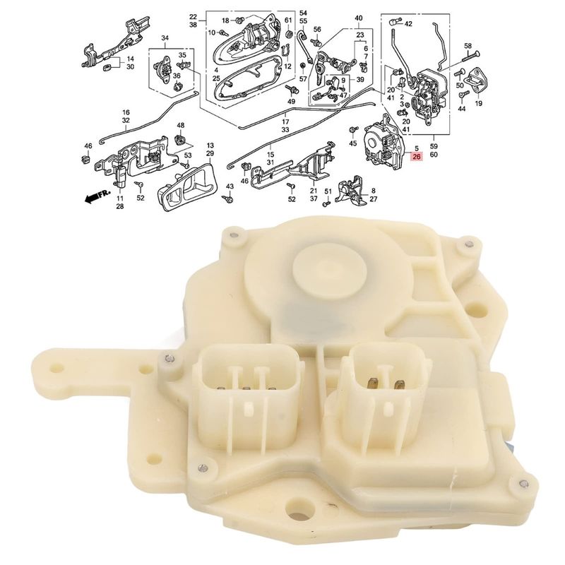 72155-S84-A11 Attuatore di blocco anteriore sinistro elettrico 72155S84A11 Adatto per Honda Accord Civic Insight Odyssey S2000 Gruppo serratura porta_voghion.com