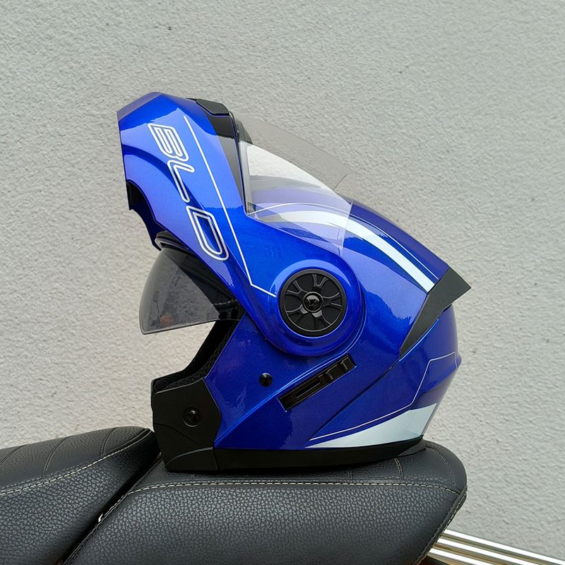 Spezieller Vollhelm mit Doppellinse für Elektrofahrzeuge und Motorräder, für vier Jahreszeiten, universeller Halbhelm für Sommerfahrten_voghion.com