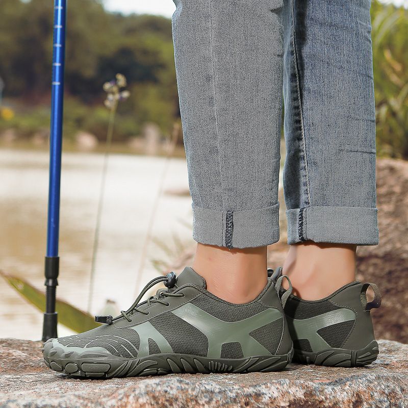 Unschlagbare Qualität 2023 Neue Outdoor-Fünf-Finger-Bergsteigen Atmungsaktive Wanderschuhe für Herren im Gelände Klettern Laufen Creek Tracing_voghion.com