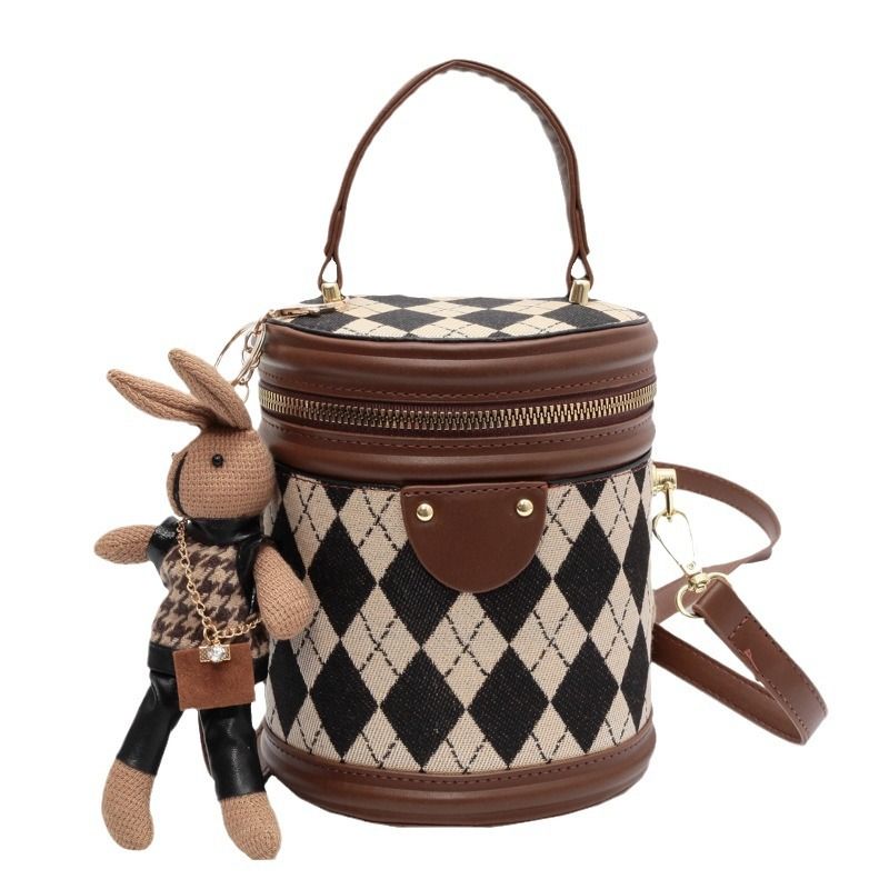 Borsa a secchiello di alta qualità, borsa a tracolla da donna trapuntata, estiva e di nicchia, dal design squisito_voghion.com