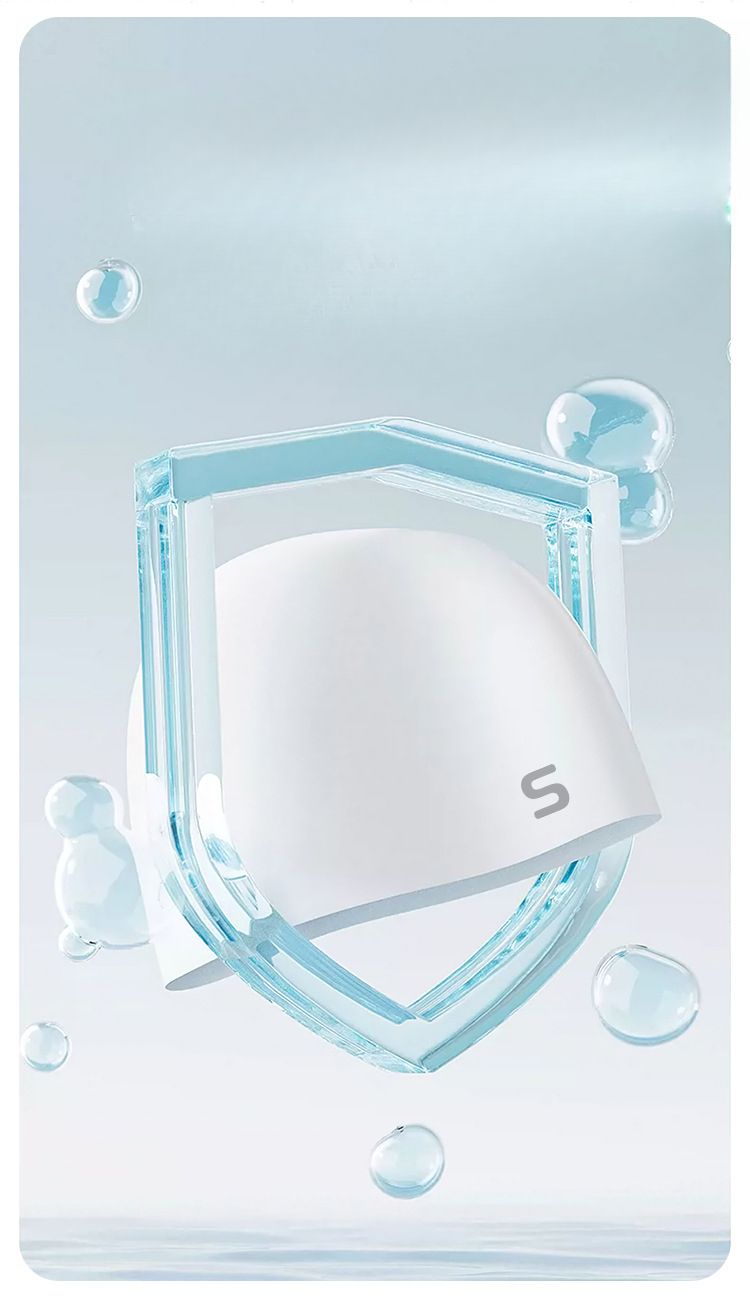 Kappe Damen, wasserdicht, nicht einziehend, extra langes Haar, bequemer Silikon-Ohrenschutz, großer Kopf für Erwachsene_voghion.com