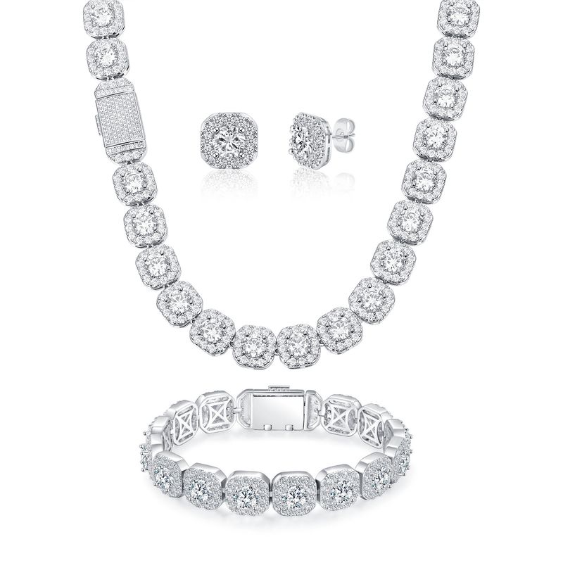12 mm Zirkonia Ohrstecker für Damen & Herren, eleganter leichter Luxus-Modeschmuck, hypoallergene Kupferfassung, trendige Geschenkidee_voghion.com