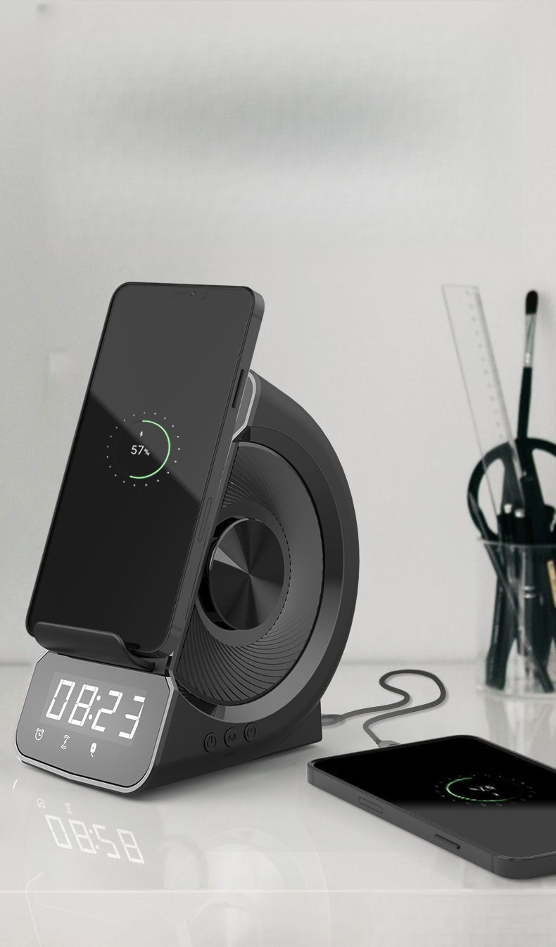 Universal Computer Desktop Home Phone Stand Wireless Charging Bluetooth Speaker_voghion.com
