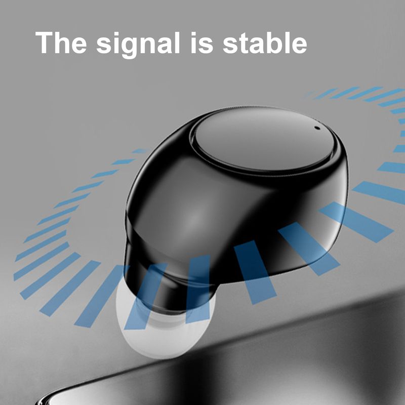 1Pc X6 Wireless Headphone Handsfree Voice Prompt ABS Stereo Bluetooth-compatible 5.0 Earbud for Sports_voghion.com